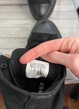 Converse all star “mono black”  женские базовые кроссовки/кеды 7