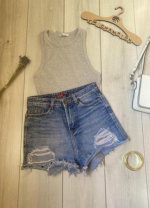 Джинсові шорти рвані relucky