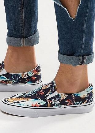 Vans slip-on  мужские кеды-слипоны летние