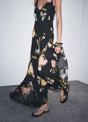 Сукня жіноча квіткова zara new