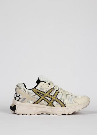 Чоловічі кросівки асікс asics gel-kahana 8 beige white бежеві сітка3 фото