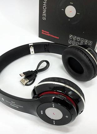 Беспроводные наушники s460 bluetooth black с mp3 плееером черный 18-20000 гц, беспроводные блютуз наушники