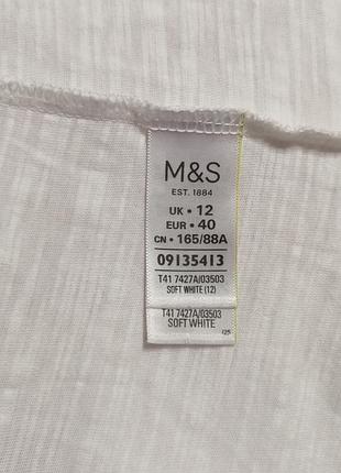 Футболка marks&spencer, 100% бавовна, розмір 12/40 або l 6