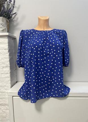 Блуза в горошок 6