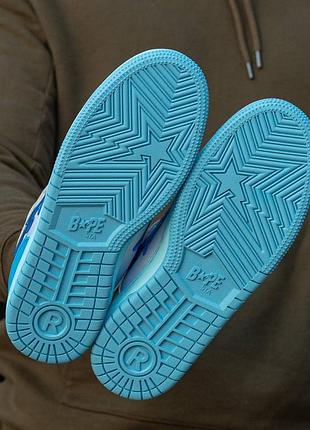 Кроссовки bape sk8 sta kamo blue распродаж sale 4