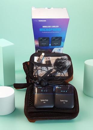 Бездротовий петличний мікрофон iyes.top wireless lavalier microphone ye0-002 2,4 ггц bluetooth-мікрофон