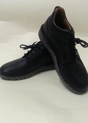 Нові чоловічі напівчеревики clarks unstructured, шкіра, р. 41.5, оригінал