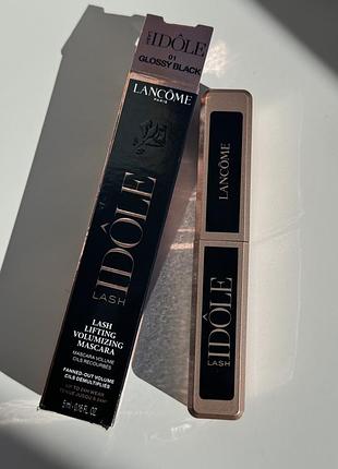 Тушь для ресниц lancome lash ddole mascara миниатбра 5мл черная хит продажи