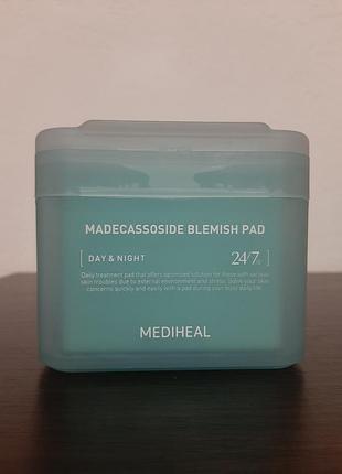 Тонер-пады для чувствительной кожи mediheal madecassoside blemish pad