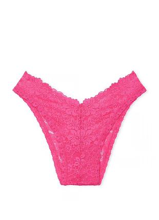 Трусики victoria’s secret wink v-front brazilian panty pink 4