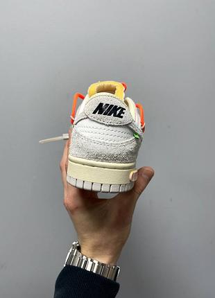 Кроссовки nike dunk low off white lot 11 9