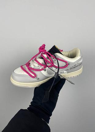 Кроссовки nike dunk low off-white lot 30 dm1602-122 2