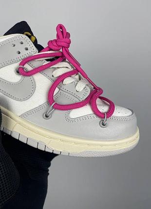 Кроссовки nike dunk low off-white lot 30 dm1602-122 7