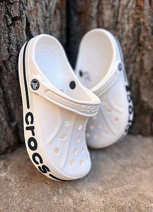 Кроксы сабо crocs bayaband clog white белые crocs clog crocs bayaband clog white белые