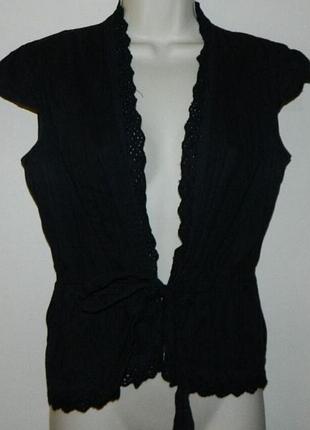 Гарний легкий літній кардиган на завязці