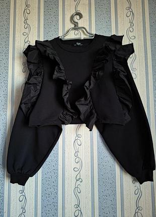 Свитшот с рюшами bershka