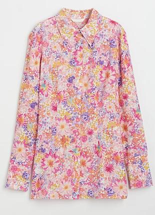 Сорочка квітковий принт h&m