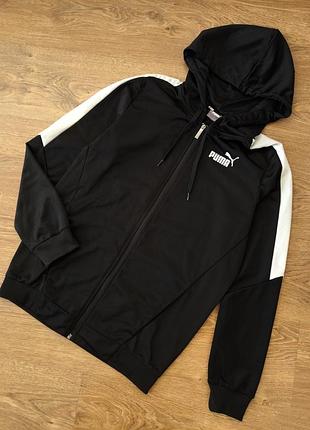 Оригинальная спортивная кофта puma черного цвета