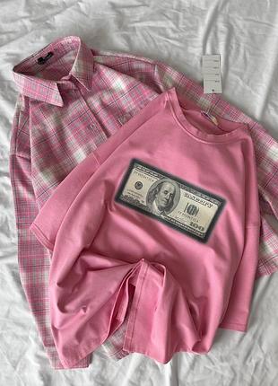 Жіноча оверсайз футболка з принтом