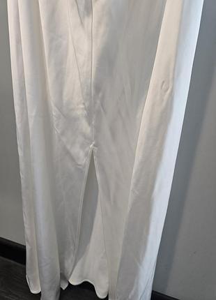 Платье макси шелковое белое, zara 3