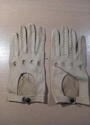 Рукавиці шкіряні для водіння capica