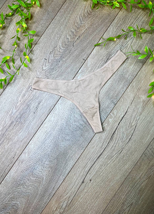 Базовые бежевые трусики стринги размер xs , primark (pr99sbcxs)