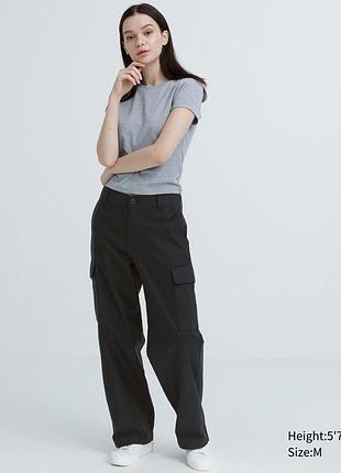 Карго штани uniqlo штани широкі прямі