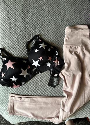 Топ pink victorias secret и лосины calvin klein 2