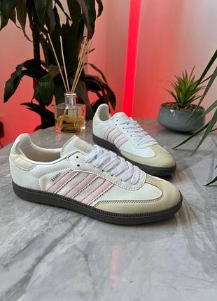Adidas samba white pink