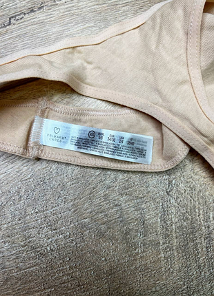 Базовые бежевые трусики стринги размер xs , primark (pr99sbcxs) 4