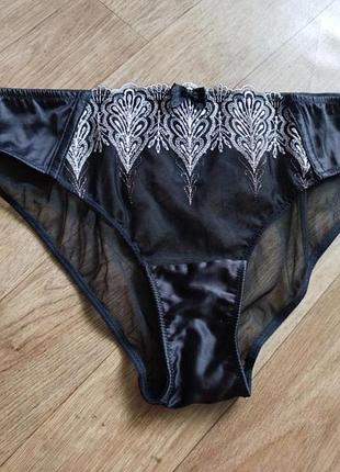 Соблазнительные абсолютно прозрачные трусики с золотистой люрексной нитью debenhams