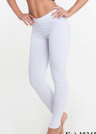 Белые лосины с высокой посадкой утепленные леггинсы