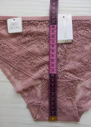 Комплект (3шт) кружевных трусиков в размерах s-м и l-xl 5