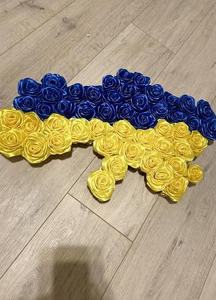 Карта україни з атласних стрічок