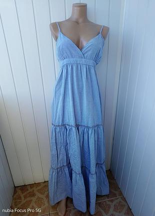 Ярусное платье макси