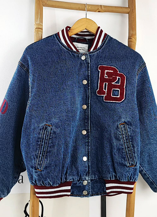 Стильний джинсовий бомбер pull&bear3 фото
