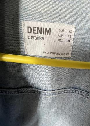 Джинсовий бомбер bershka бавовна 2