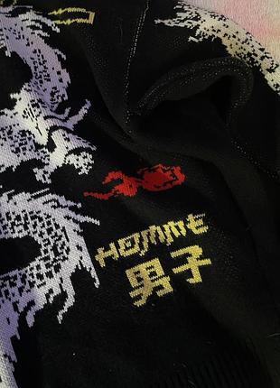 Кардиган з візерунком дракона 8