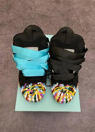 Lanvin curb sneakers black фарба 9