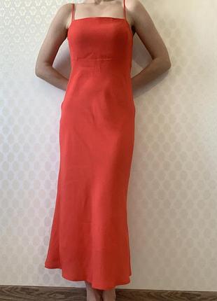 Вискозное летнее платье reve the label, на бретелях, размер м