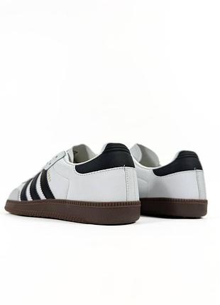 Женские кроссовки adidas samba black white | smb 2
