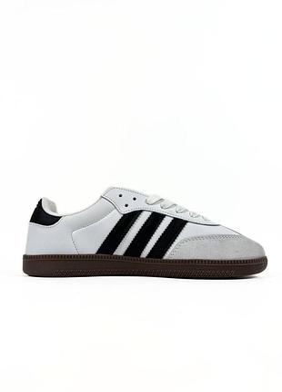 Женские кроссовки adidas samba black white | smb 5