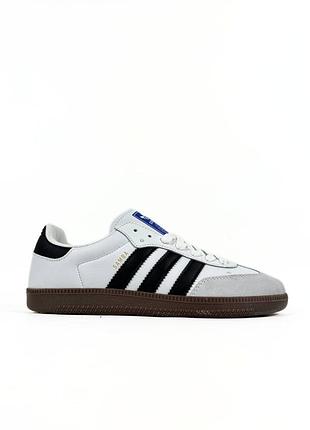 Чоловічі кросівки adidas samba black white | smb
