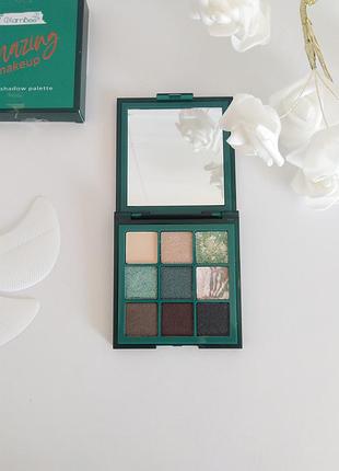Палетка теней amazing glambee с формами для макияжа 9 оттенков тени тена