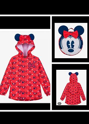 Куртка микки маус, ветровик дождевик, рюкзак