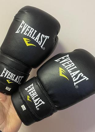 Боксерские перчатки everlast, перчатки для бокса, кикбоксинга 12oz