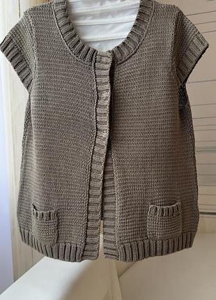 Marc o'polo стильний кардиган жилет із бавовни