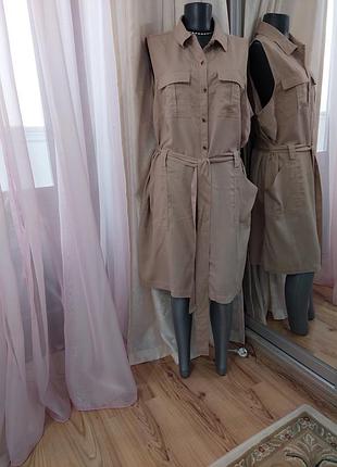 Стильне з кишенями плаття 👗 великого розміру