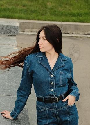 Джинсовий комбенізон mango 10