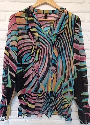 Шифоновая блуза с принтом